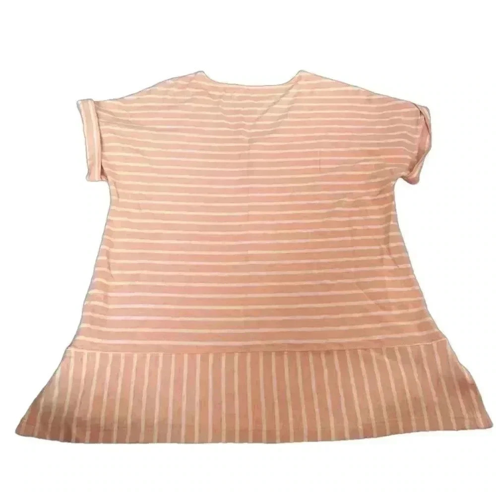 Soft Surroundings Bali Breeze Shirt Womens Small Cuffed V Neck Shirt - Picture 2 of 2